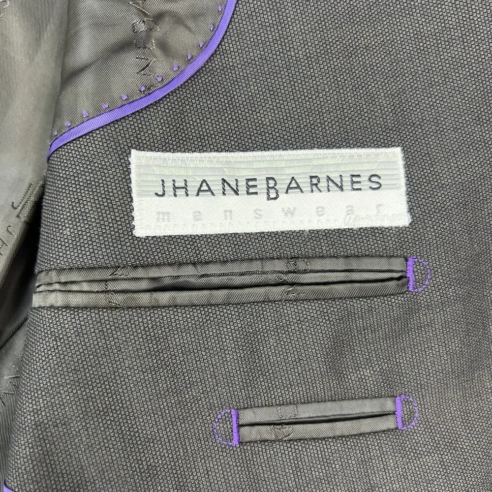Jhane Barnes Brown 2 Button/Vent Wool Sport Coat‎ Blazer Mens Size 44R